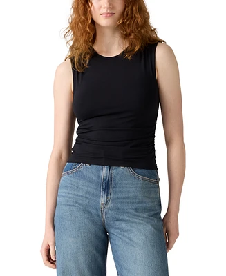 Levi's Premium Women's Crystal Ruched Sleeveless Top