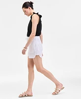 On 34th Women's Cotton Gauze Drawstring Shorts, Exclusively at Macy's