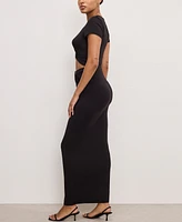 Good American Women's Stretch Jersey Maxi Skirt