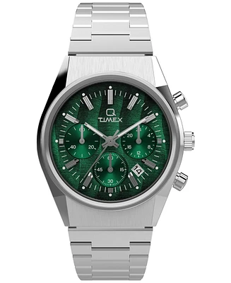 Timex Men's Analog Silver-Tone Stainless Steel Watch, 40mm