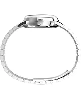 Timex Men's Mechanical Automatic Silver-Tone Stainless Steel Watch, 40mm