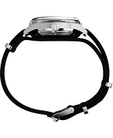 Timex Men's Mechanical Automatic Black Nylon Strap Watch, 38mm