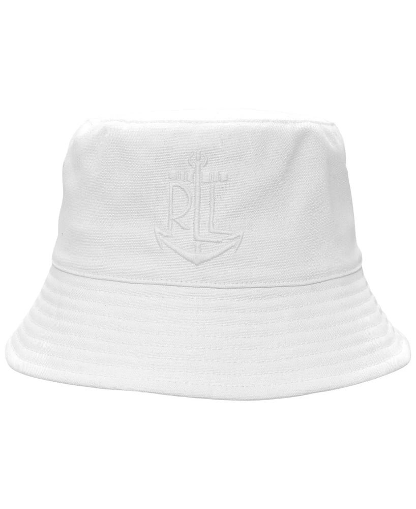 Lauren Ralph Anchor Embroidery Bucket Hat