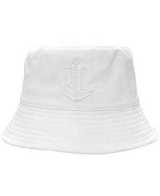 Lauren Ralph Anchor Embroidery Bucket Hat