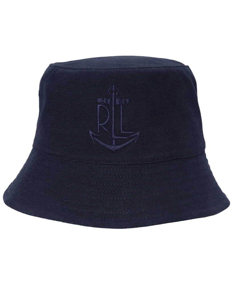 Lauren Ralph Anchor Embroidery Bucket Hat