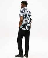 Tommy Hilfiger Men's Regular-Fit Leaf-Print Camp Shirt