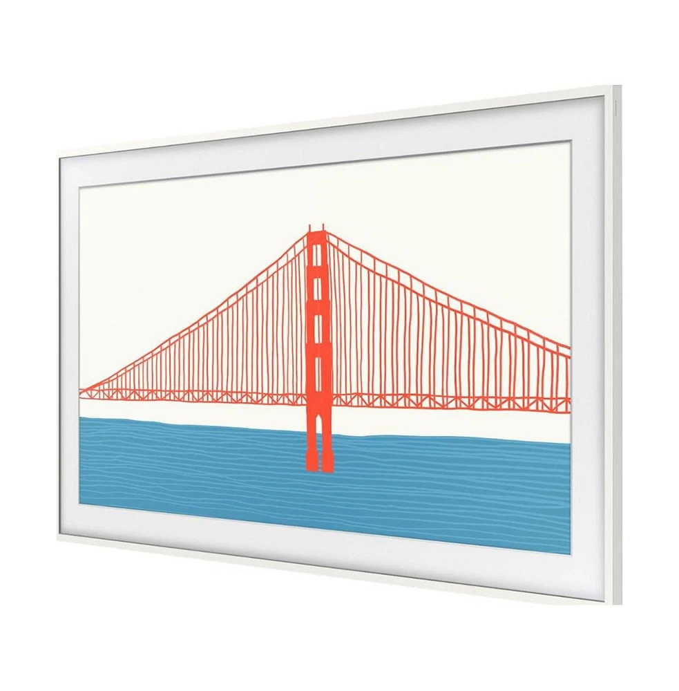 50" The Frame Customizable Bezel In Modern Teak