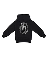 BinkyBro Toddler Boys Powder Skelly Hood Black Hoodie