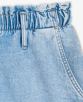 On 34th Women's Denim High Rise Paperbag-Waist Shorts, Exclusively at Macy's