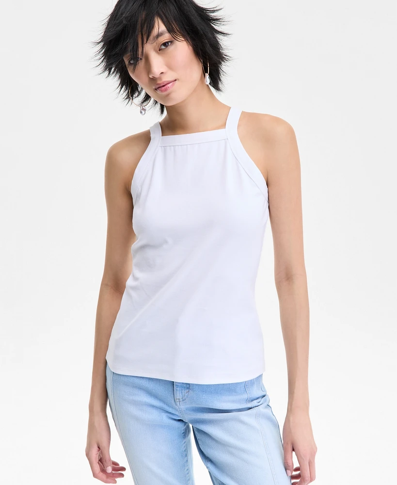 I.n.c. International Concepts Women's Halter-Neck Tank Top, Exclusively at Macy's