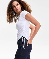I.n.c. International Concepts Women's Side-Tie T-Shirt, Exclusively at Macy's