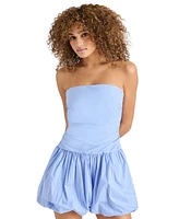 Steve Madden Women's Gigi Striped Bubble-Hem Mini Dress