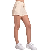 Elan Women's Cotton Gauze Drawstring Shorts