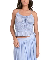 Elan Women's Smocked Peplum Top