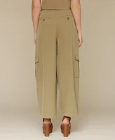 Avec Les Filles Women's Barrel-Leg Cargo Pants