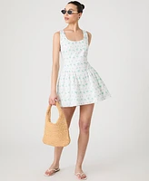 French Connection Women's Anna Fleur Ruched Minidress