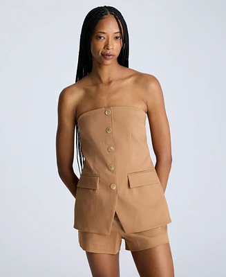 Kenneth Cole Women's Strapless Vest Bustier