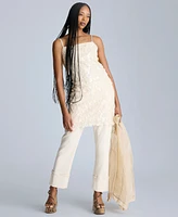 Kenneth Cole Women's Sequin Slip Mini Dress