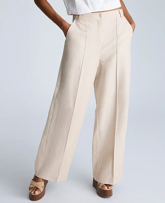 Kenneth Cole Women's Pintucked Wide-Leg Pants