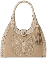 Brahmin Adrian Wind Chime Sapelo Small Leather Satchel