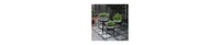 3-Piece Galvanized Metal Planter Set – Round Tub Design with Iron Stands