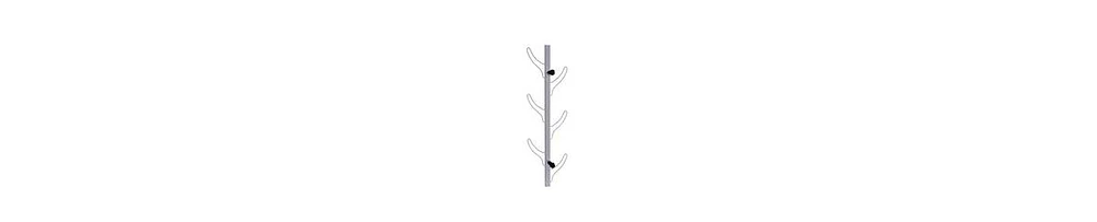 Wall-Mounted Hook Rack – 8 Hooks for Coats, Hats & Accessories