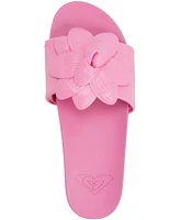 Roxy Women's Flower Girl Slip-On Flat Sandals