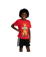 Dragon Ball Z Boys 3-Pack Set - Includes Two Tees and Mesh Shorts-xxl