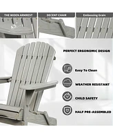 2 Wooden Folding Adirondack Chairs