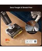Roborock F25 Rt Cordless Wet Dry Vacuum Cleaner, Lightweight Floor Washer with 20,000 Pa Suction Power, Hot Water Self-Cleaning & Drying, Edge Cleanin