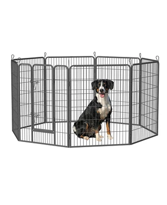 Heavy Duty 40" Dog Pens Outdoor Dog Fence Dog Playpen for Large Dogs