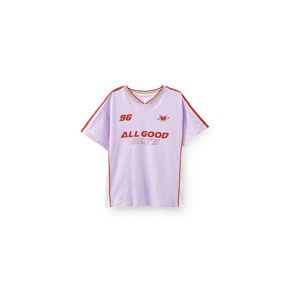 Cotton On Big Boys Eliana Short Sleeve Soccer Top