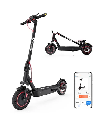 EV10K Pro Portable Electric Scooter with Dual Shock Absorbers | 22 Miles of Range | 19 Mph Top Speed | 500W Motor | 10 Inch Honeycomb Tires | Dual Bra