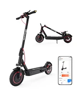 EV10K Pro Portable Electric Scooter with Dual Shock Absorbers | 22 Miles of Range | 19 Mph Top Speed | 500W Motor | 10 Inch Honeycomb Tires | Dual Bra