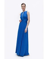 Nocturne Women's Maxi Dress with Belt Detail