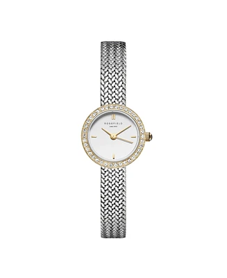 Rosefield Mini Small Edit Women's Two Tone Stainless Steel Bracelet Watch 20.4mm