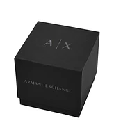 A|X Armani Exchange Men's Quartz Chronograph Silver Stainless Steel Watch, 44mm