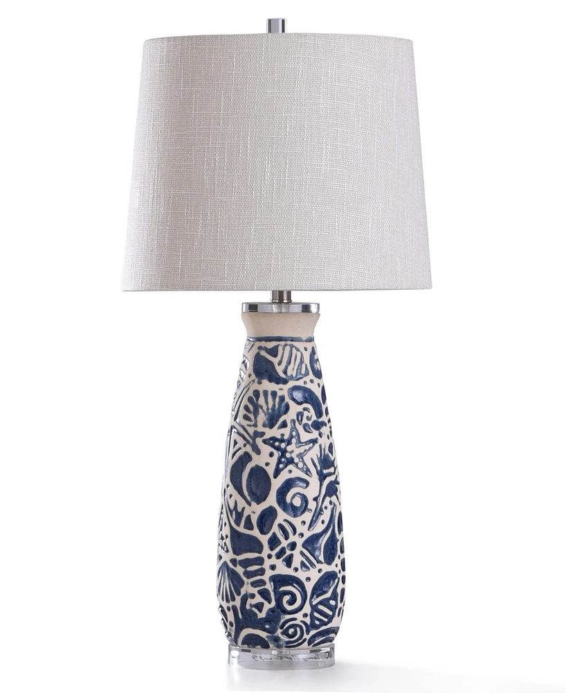 StyleCraft Home Collection 31" Maris Coastal Ceramic Table Lamp