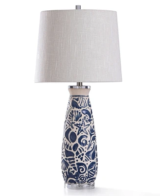 StyleCraft Home Collection 31" Maris Coastal Ceramic Table Lamp