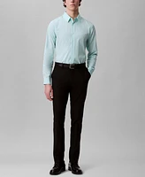 Calvin Klein Men's Stretch Striped Slim-Fit Dress Shirt