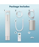 Cowsar Portable Air Conditioners,14000 Btu Air Conditioner for Room Up to 700 Sq. Ft,3-in-1 Portable Ac Unit,Cool & Dehumidifier & Fan Modes, Portable