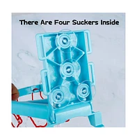 Sperric Toddler 2-in-1 Bathroom Basketball Hoop Playset with Suction Cups & Tying Straps – Mini for Bathtub Door, Interactive