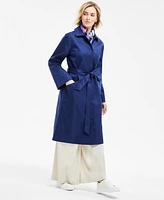 Macy's Flower Show Tie-Front A-Line Trench Coat, Exclusively at