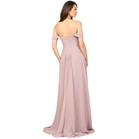 Lara Women's Off Shoulder Chiffon Dress