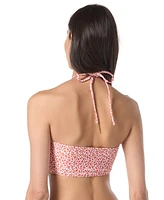 Vince Camuto Women's Leopard-Print Bandeau Bikini Top