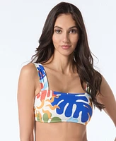 Vince Camuto Women's Printed Square-Neck Bikini Top