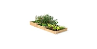 4 ft x ft Cedar Wood Tier Raised Garden Bed