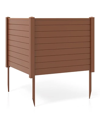 Outdoor Privacy Screens Fence Panels with Long Stakes Durable and Secure Garden or Patio Dividers