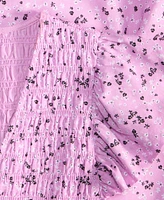 On 34th Women's Printed Smocked Flutter-Sleeve Midi Dress, Exclusively at Macy's