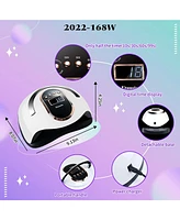 Nail Lamp 168W Lcd Display For Drying Nails